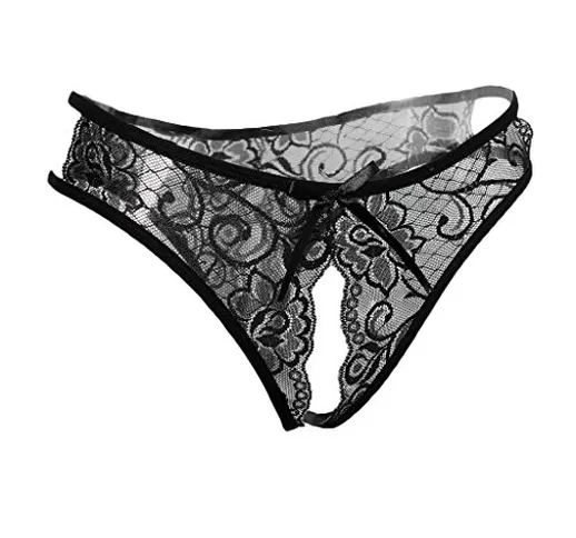 MagiDeal Biancheria Intima Underwear Mutande Mutandine per Donna - Nero, Taglia unica