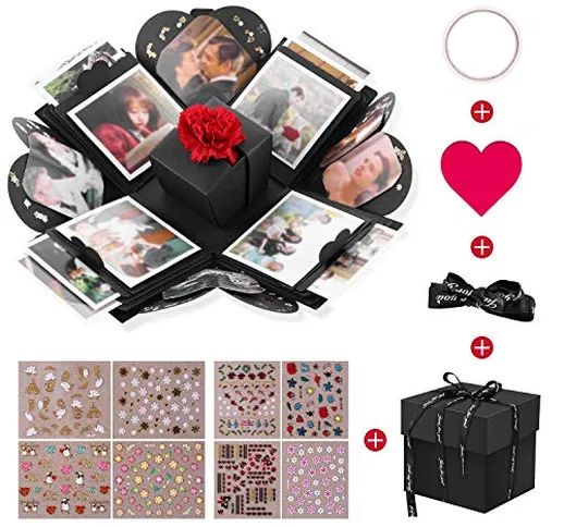 VPCOK Explosion Box 19 PCS Scatola Esplosiva, Creativo Fai da Te di Scatola Sorpresa, Rega...