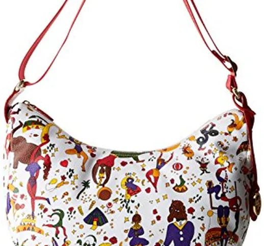 piero guidi Hobo, Borsa a Tracolla Donna, Bianco, 35x30x15 cm (W x H x L)