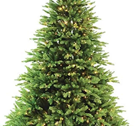 manieri Albero di Natale Luminoso 3405 Rami 500 LED Bianco Caldo Ø132xH210cm Abetone Grenn