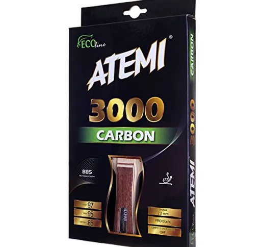 Atemi PRO Carbon 3000 Racchetta da Ping Pong Superior Control e Power - Approvata dalla IT...