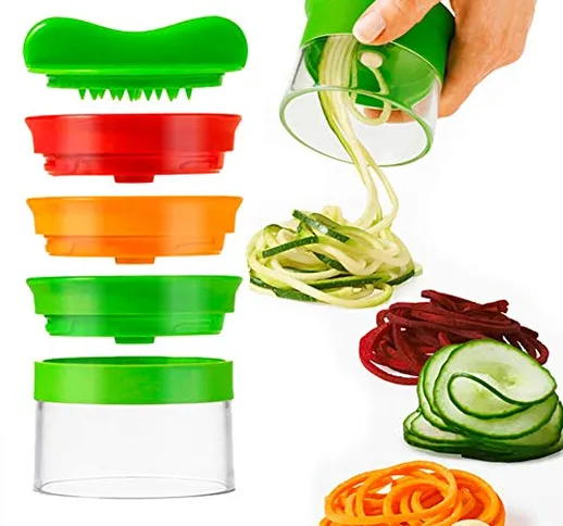 ALIOO Spiralizzatore di Verdure - Spiralizzatore Affetta Verdure Spaghetti, qualità Affett...