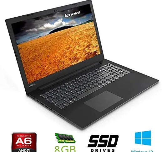 Notebook Lenovo cpu A6 9225, boost 2,6GHz , 15,6" HD, DDR4 8GB, SSD da 256Gb , Radeon R3,...