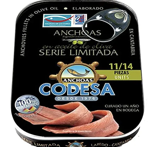 Filetti di Acciughe Mar Cantabrico Serie Limitata CODESA 85 gr