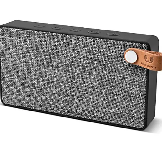 Fresh 'N Rebel Speaker Bluetooth Rockbox Slice Fabriq Edition Concrete, Altoparlante Tasca...