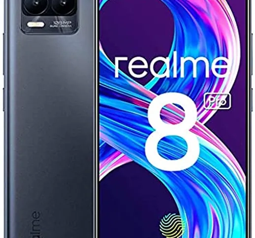 realme 8 Pro Smartphone, Ultra Quad Camera da 108 MP, Display Super AMOLED da 16,3 cm (6,4...