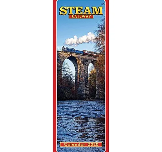 Steam Railway Slim Calendar 2020