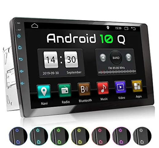 XOMAX XM-2VA1001 Autoradio con Android 10 I Quad Core, 2GB RAM, 32 GB ROM I Navigatore GPS...