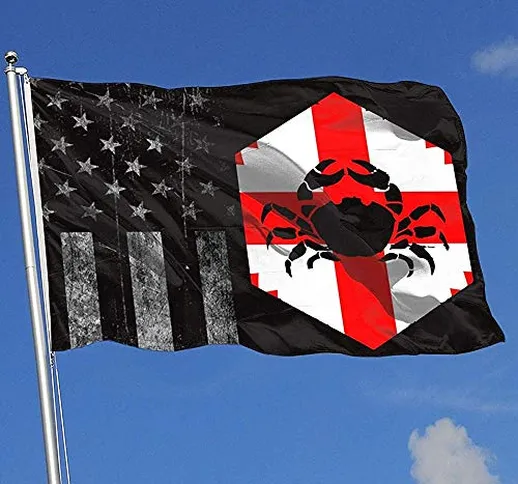 ALLdelete# Flags Bandiere da Esterno Usurate Bandiera USA Cancro Georgia 3X5 Ft Bandiera p...