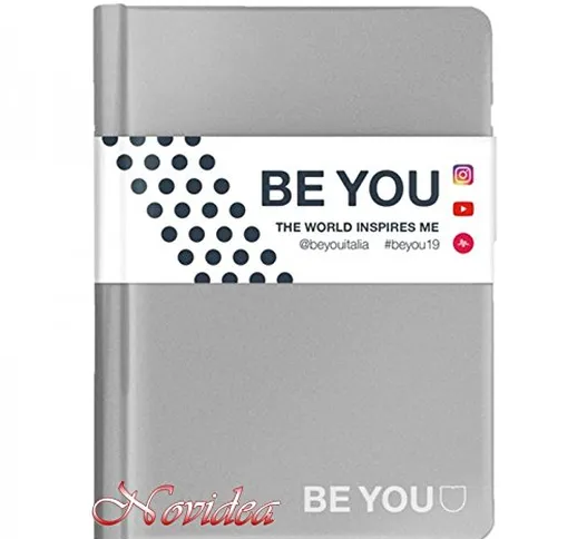 Diario Agenda Scuola BE YOU STANDARD 2018/2019 Datato Colore Argento 13x18 cm + OMAGGIO PE...