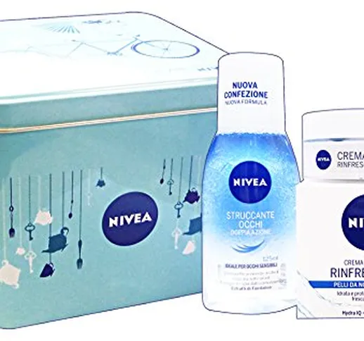 Confezione regalo donna Nivea contiene : 1 crema idratante 50 ml + 1 struccante occhi 125...