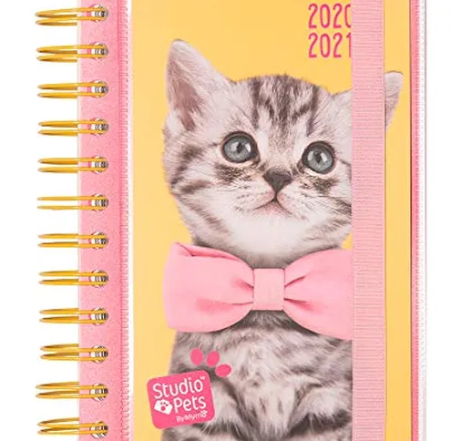 Diario Scuola Giornaliero 2020/2021 Sudio Pets Cat, 11 mesi, 11,4x16 cm