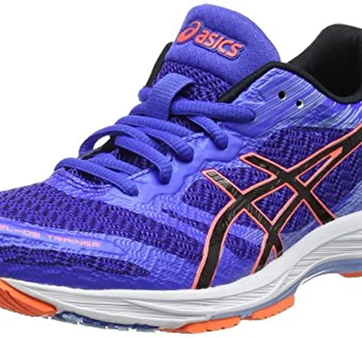 ASICS Gel-DS Trainer 22, Scarpe Running Donna, Blu (Blue Purple/Black/Flash Coral), 38 EU