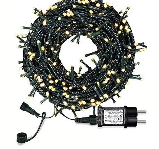 Shineled Luci Albero Di Natale, Luci Natale, 30M 300 LED 8 Modalità Luci da Stringa, Luci...