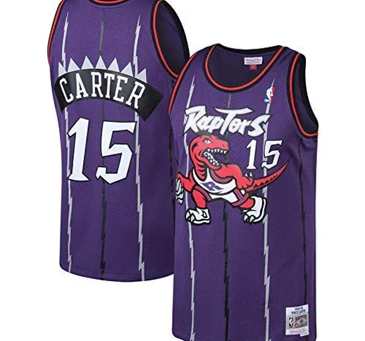 LAMBO Maglia Uomo NBA Toronto Raptors # 15 Vince Carter Swingman Edition Jersey, Abbigliam...