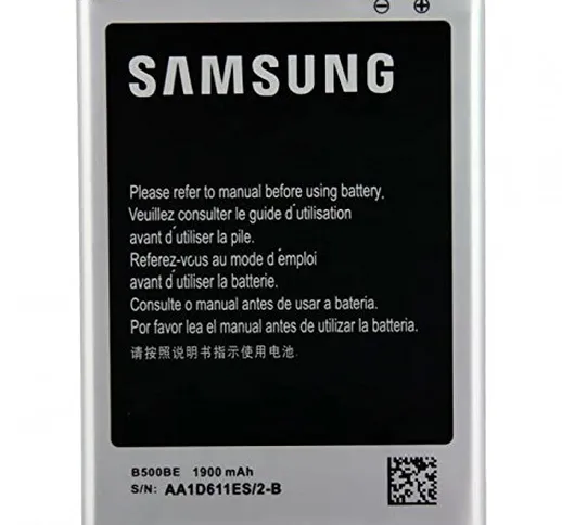 Samsung EB-B500BE - Batteria da 1900mAh per Galaxy S4 Mini GT-i9190 / GT-i9195, con attacc...