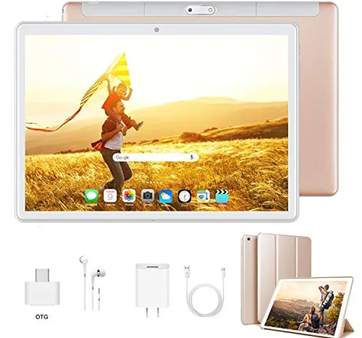 Tablet 10 Pollici Android 9.0 Pie Tablets 3GB RAM + 32GB/128GB ROM - Certificato Google GM...