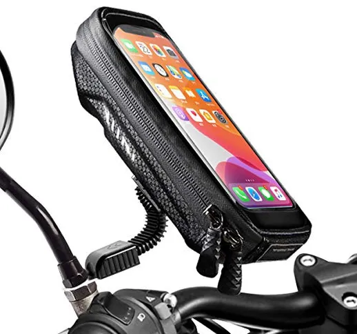 WACCET [Nuova Generazione Supporto Moto Smartphone Impermeabile Supporto Telefono Moto con...