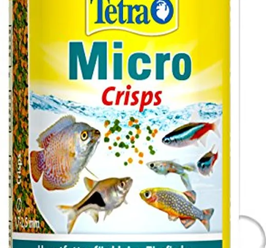 Tetra Micro - Mangime per Pesci acquari con Piccola Muschio, Confezione da 6 (6 x 100 ml)