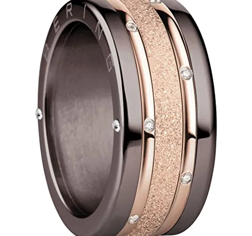 Bering Cutler combinazione anello in acciaio inox marrone/rosévergoldet RG 52 520 – 90 – 6...