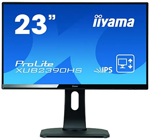 iiyama ProLite XUB2390HS-B1 58.4 cm, 23 Pollici, AH-IPS LED-Monitor Full-HD, VGA, DVI, HDM...