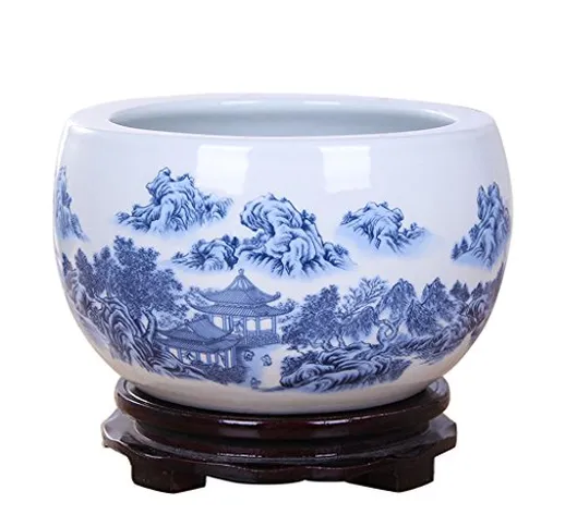 BOBE Shop Vaso di Fiori in Ceramica Stile Cinese Senza Vassoio/pianta idroponica Pot di Pi...