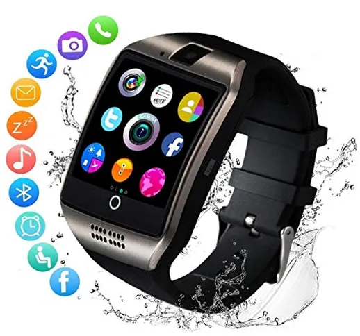 Smartwatch Bluetooth Smart Watch Phone Orologio Intelligente con SIM Card Slot Fotocamera...