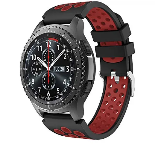 Syxinn Compatibile con Cinturino Gear S3 Frontier/Classic/Galaxy Watch 46mm Cinturino, Bra...