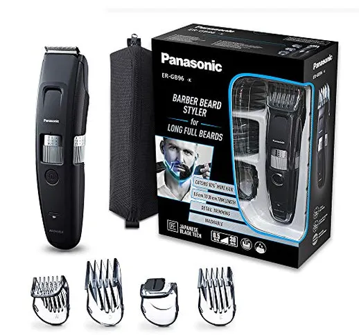Panasonic, tagliacapelli e rasoio ER-GB96-K503, con lama a pettine, rifinitura della barba...