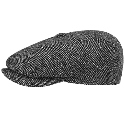 LIERYS Coppola a Spina di Pesce Berretti da Uomo Cappellino Invernale XL (60-61 cm) - Nero