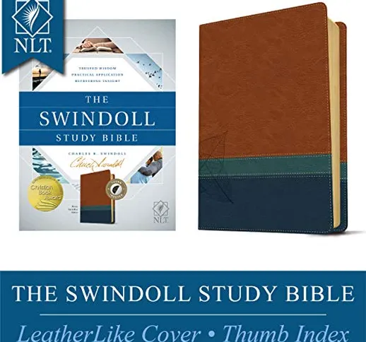 The Swindoll Study Bible: New Living Translation, Brown, Teal & Blue Edition