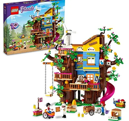 LEGO 41703 Friends Casa sull'Albero dell'Amicizia con Mini Bamboline di Mia e River, Gioca...