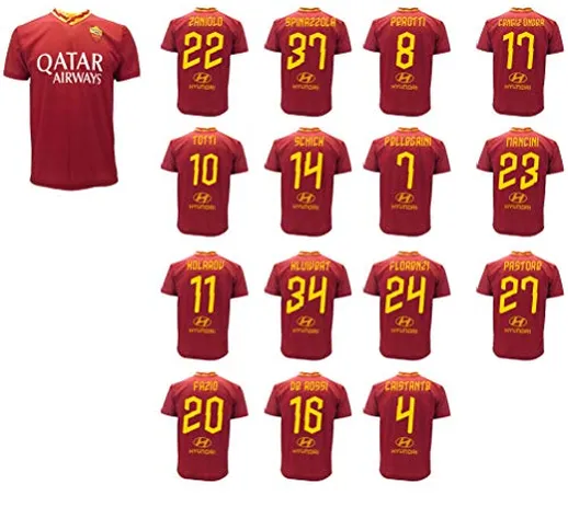 Maglia Roma Giocatori Rosa 2019 2020 AS Roma Adulto Bambino Totti De Rossi Spinazzola Pell...