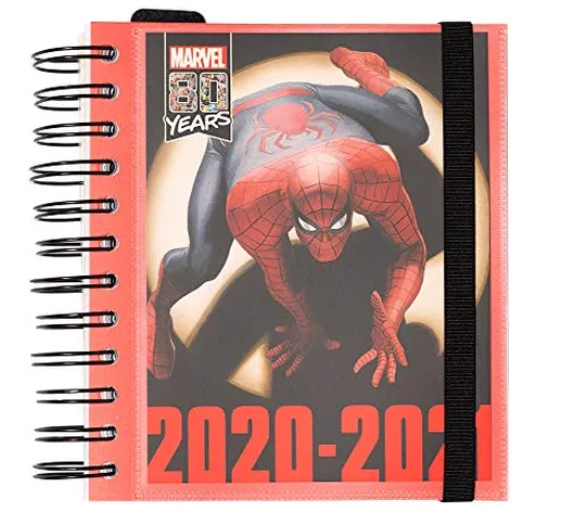 Diario Scuola Giornaliero 2020/2021 Spiderman, Marvel Classic, 11 mesi, daily planner, 14x...