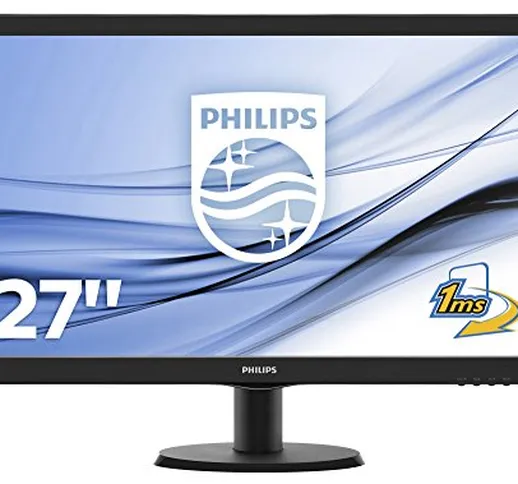Philips 273V5LHAB Gaming Monitor 27" LED Full HD, HDMI, DVI, VGA, Audio Integrato, Attacco...