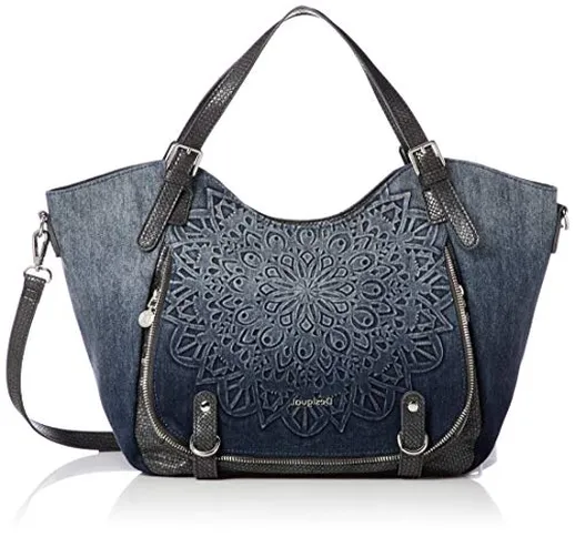 Desigual Borsa a spalla SEVEN SEAS ROTTERDAM Blu Jeans 20SAXA48 5008