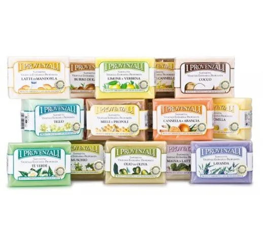 I Provenzali Saponetta Vegetale, Profumazioni Assortite, 100g