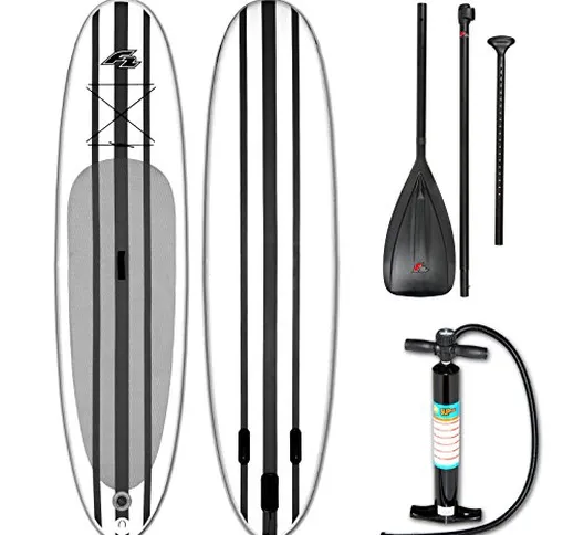'F2 Basic Ride Pro Black Inflatable SUP Board Set ~ 10,6 + Paddle & pompa