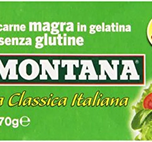 Montana - La Classica Italiana, Carne Magra in Gelatina, Senza Glutine - 4 confezioni da 2...