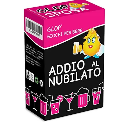 GLOP Addio al Nubilato - Giochi per Bere - Giochi Alcolici - Futura Sposa per Festa Addio...