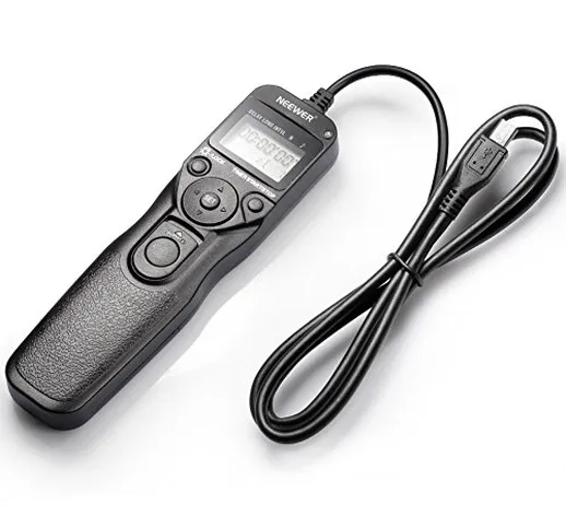 Neewer - LCD Telecomando Digitale con Timer per Scatto Remoto per Fotocamera SONY Alpha A7...