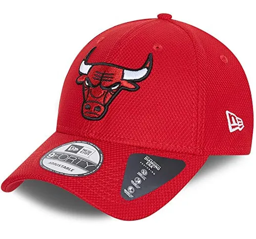 New Era NBA Chicago Bulls Diamond Era 9Forty Strapback Cap - Rosso Colore: rosso Taglia un...