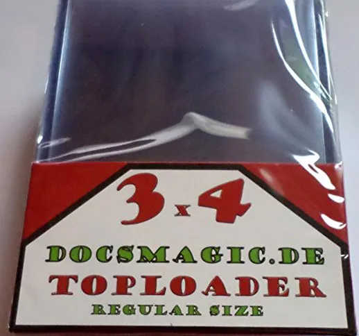 25 Docsmagic.de Toploader - 3" x 4" - Standard Size - 70 x 96