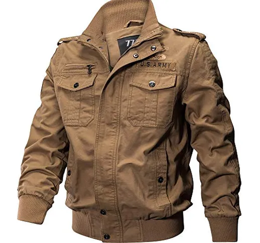 BaZhaHei Uomo Top,Giacca Invernale da Uomo Cool Giacca Militare Giacca Tattica Leggera e T...