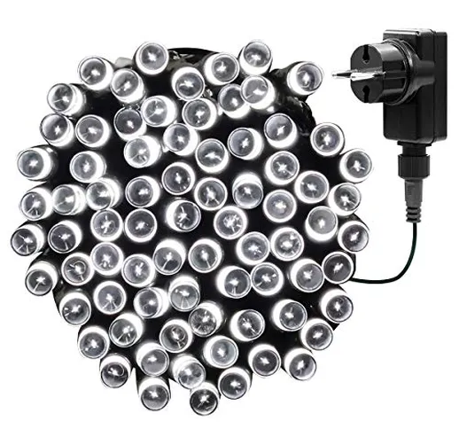 Yasolote 13M Catena Luminosa 100 LED Luci Stringa per Interno Luce Natalizie per Albero di...