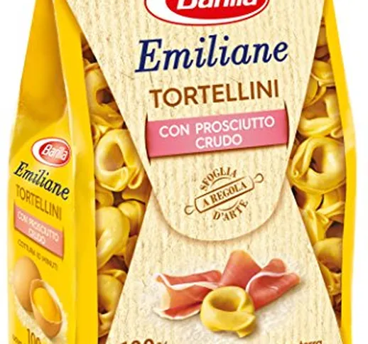 Barilla Pasta all'Uovo Ripiena Le Emiliane Tortellini con Prosciutto Crudo - 250 g