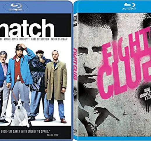 Brad Pitt Snatch & Fight Club [Blu-ray] Bundle Double feature Set