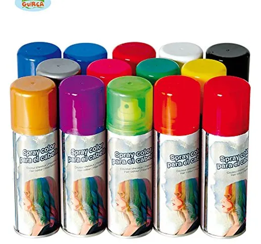 Varie GUIRCA - BOMBOLETTA Spray LACCA Colorata per COLORARE I Capelli (Bianco)