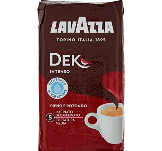 Lavazza Caffè Macinato Decaffeinato Dek Intenso -  250 grammi