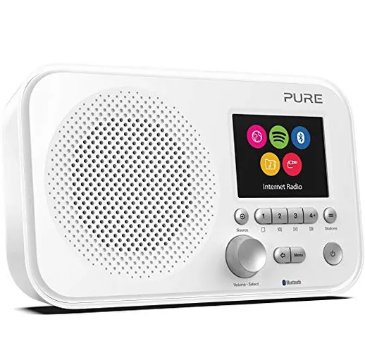 Pure - Elan IR5 (Internet radio portatile con Bluetooth e Spotify Connect), Bianco